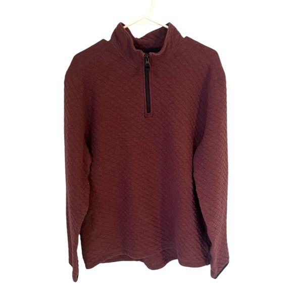 J Crew long sleeve shirt Authentic Fleece Quarter Zip Women’s XL 100% cotton - Picture 2 of 7